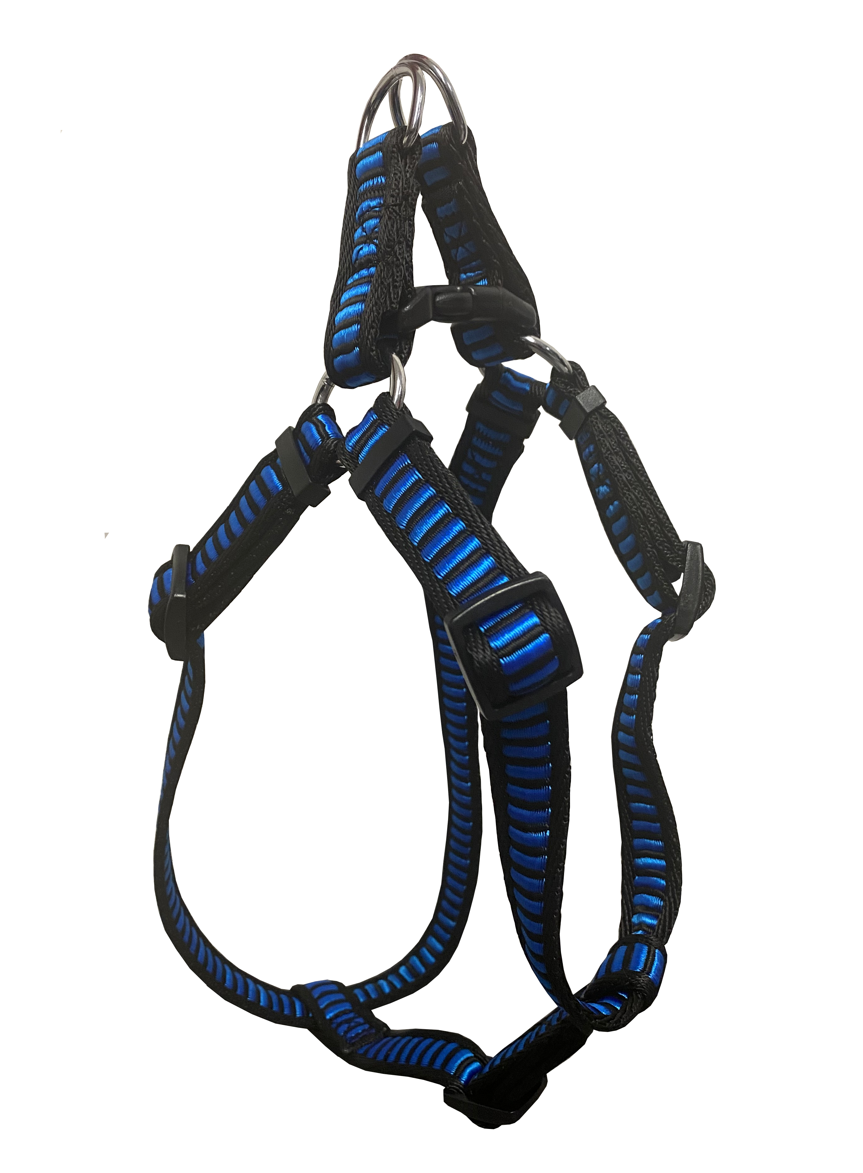 HUHUBAMBOO postroj ŽEBŘÍK 32-46 cm, modrý