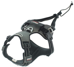 I-Dog Upka Style postroj, šedý XXS