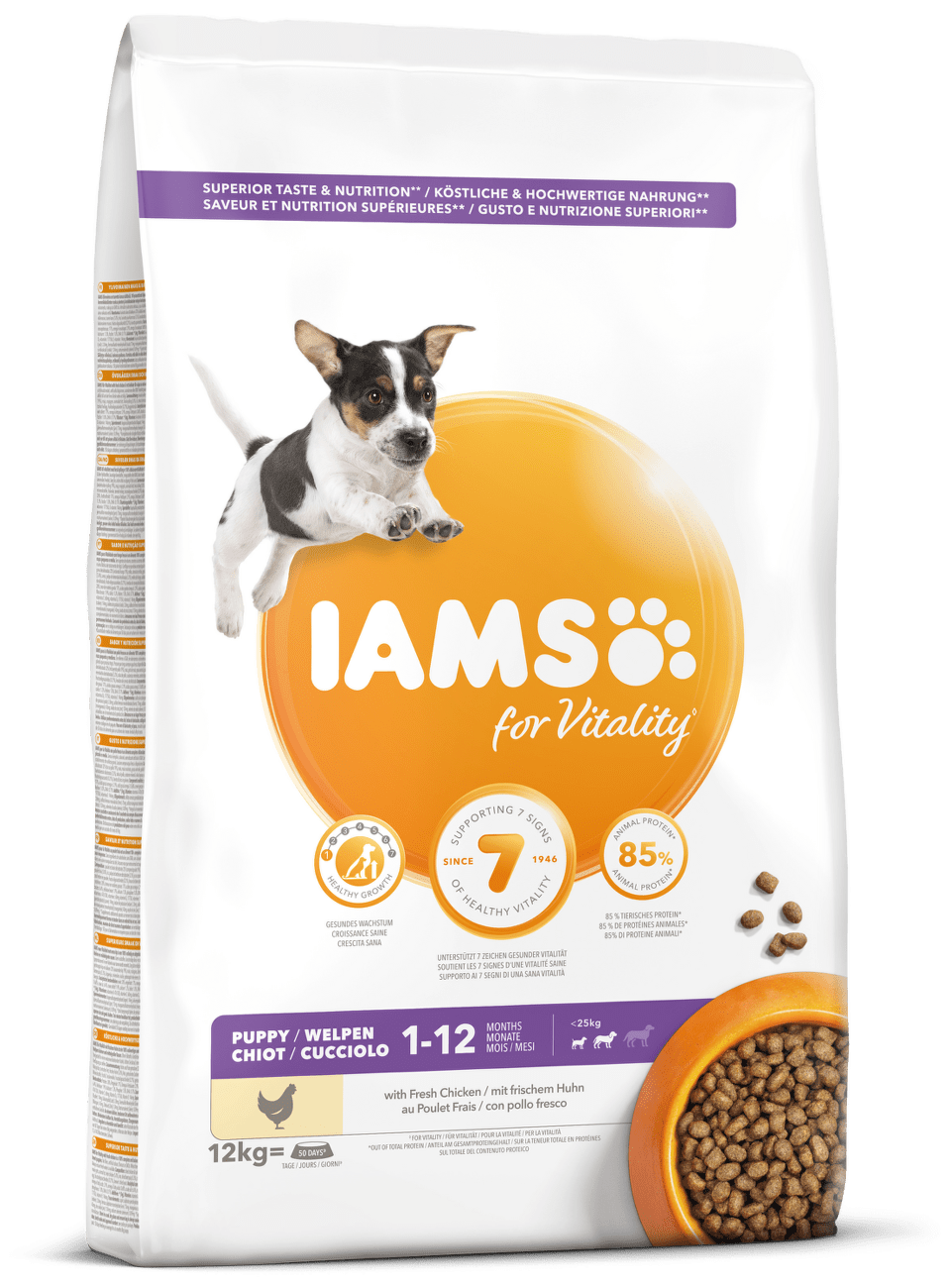 IAMS Dog Puppy Small & Medium Chicken 12kg