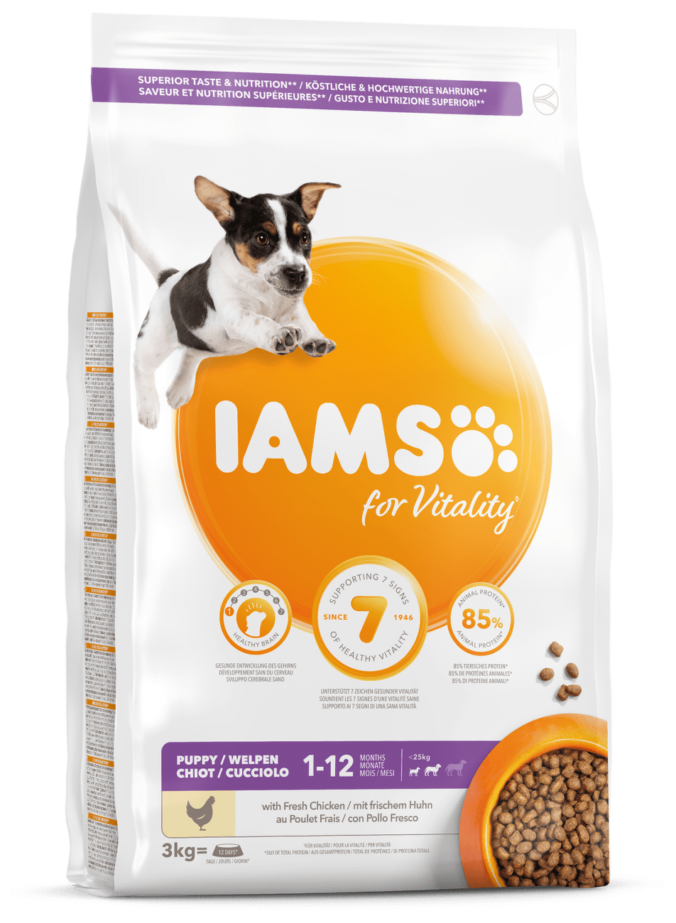IAMS Dog Puppy Small & Medium Chicken 3kg