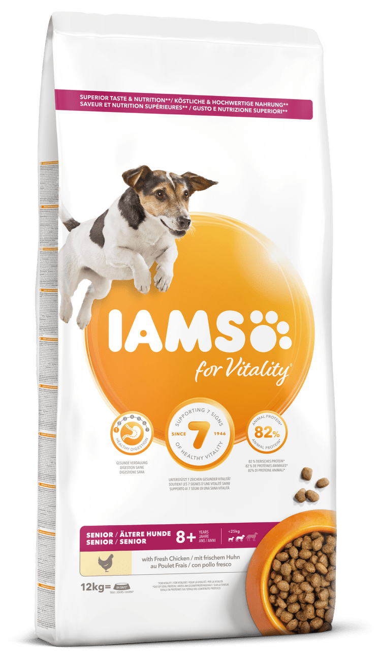 IAMS Dog Senior Small & Medium Chicken 12kg