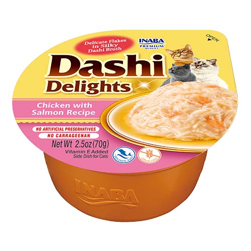 Inaba Dashi Delights vanička kuře s lososem 70 g