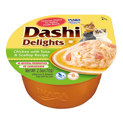 Inaba Dashi Delights vanička kuře s tuňákem a hřebenatkou 70 g