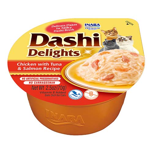 Inaba Dashi Delights vanička kuře s tuňákem a lososem 70 g
