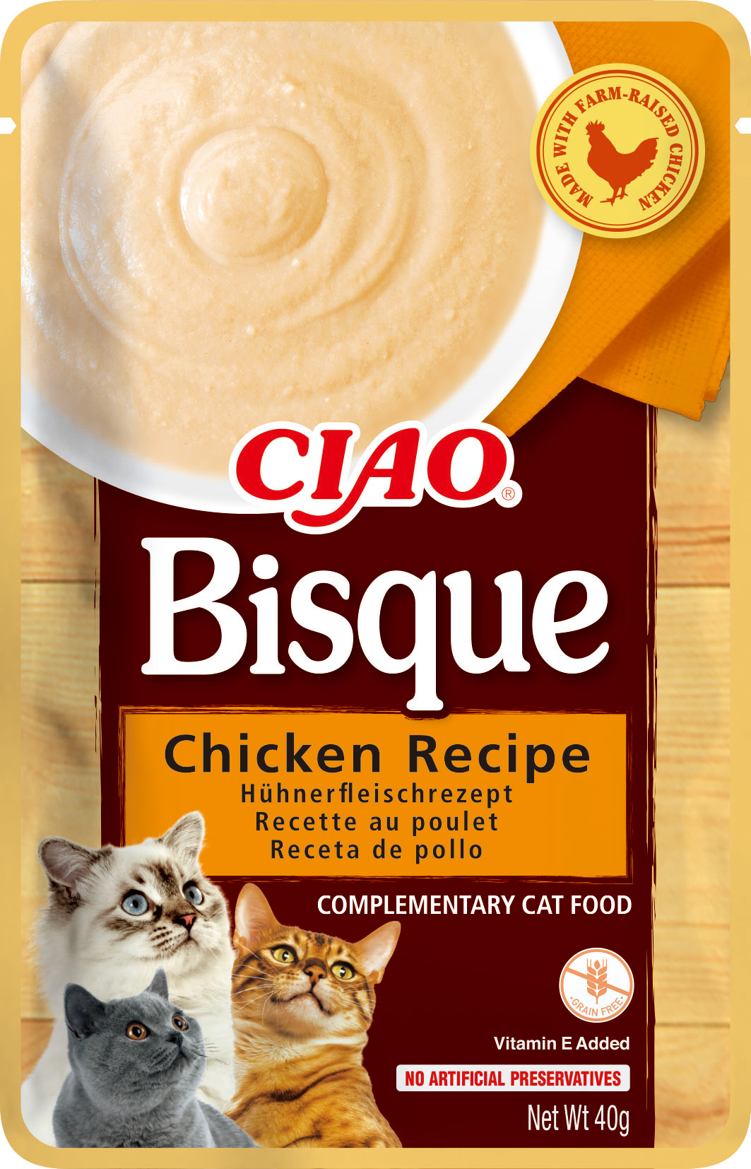 Inaba Kapsička Churu Bisque - kuře 40 g