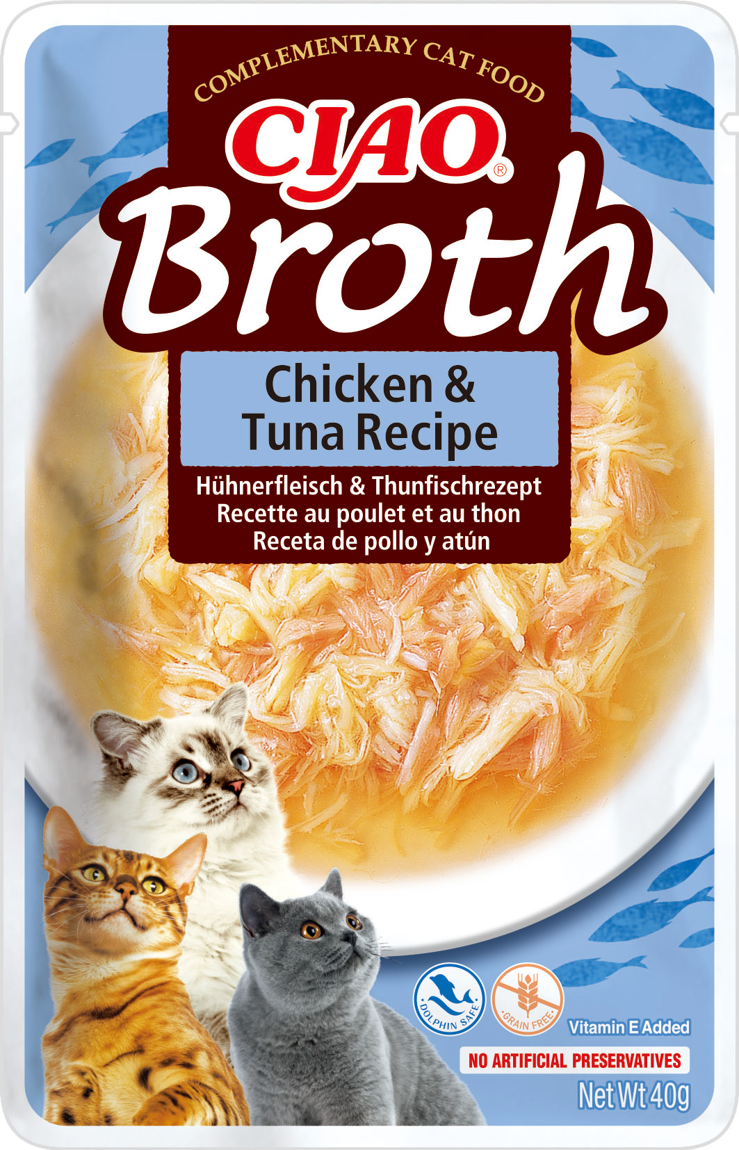 Inaba Kapsička Churu Broth - kuře, tuňák 40 g