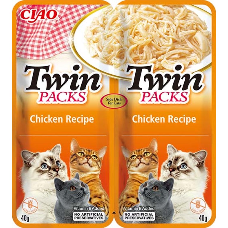 Inaba Kapsička Churu Cat Twin Packs - kuře ve vývaru 80g
