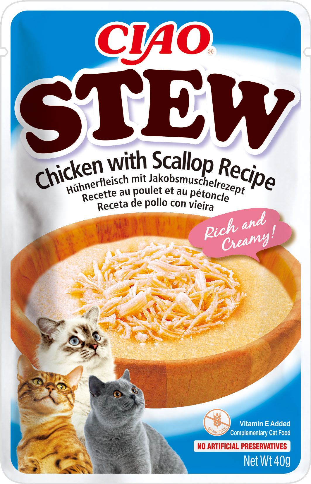 Inaba Kapsička Churu Stew - kuře, hřebenatky 40 g