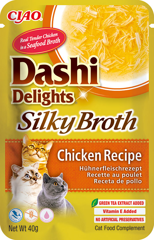 Inaba Kapsička Dashi Cat Delights Silky Broth kuřecí 40g