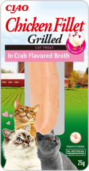 Inaba kuřecí filet pro kočky - krab 25 g