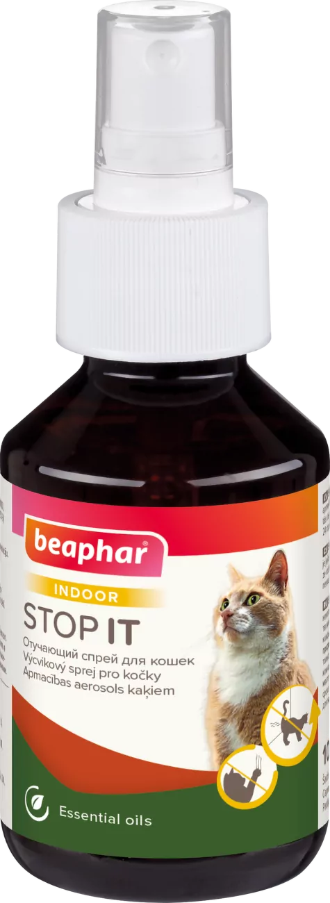 Interiérový odpuzovač koček Beaphar STOP IT Cat 100ml