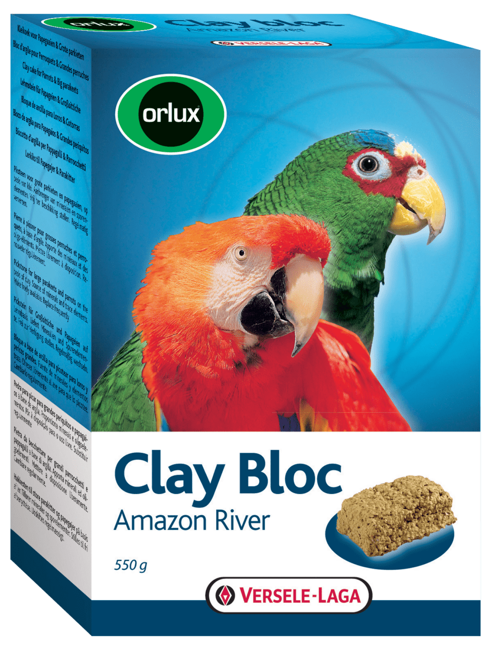 Jílový blok Clay Bloc Amazon River pro větší papoušky 550g