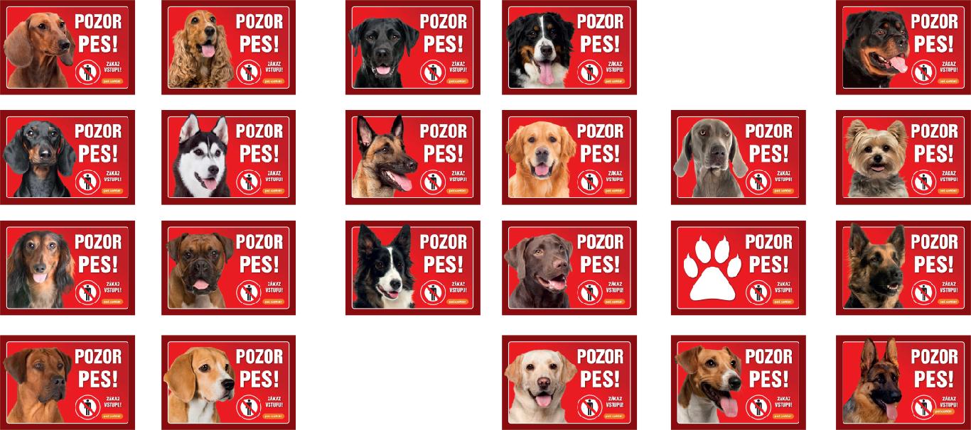 JUKO Cedulka PLAST - NĚMECKÝ OVČÁK - hnědý