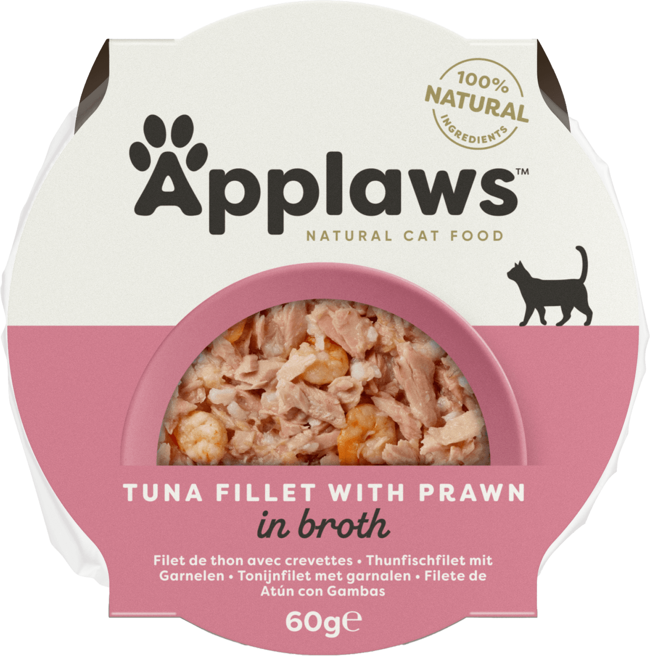 Kalíšek Applaws Cat tuňák, krevety 60g
