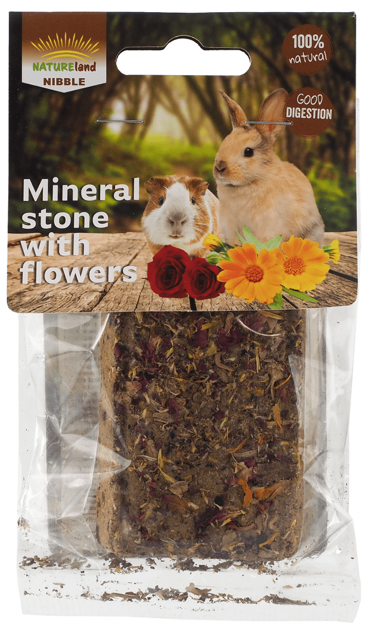 Kámen Nature Land Nibble minerální s květy 100g