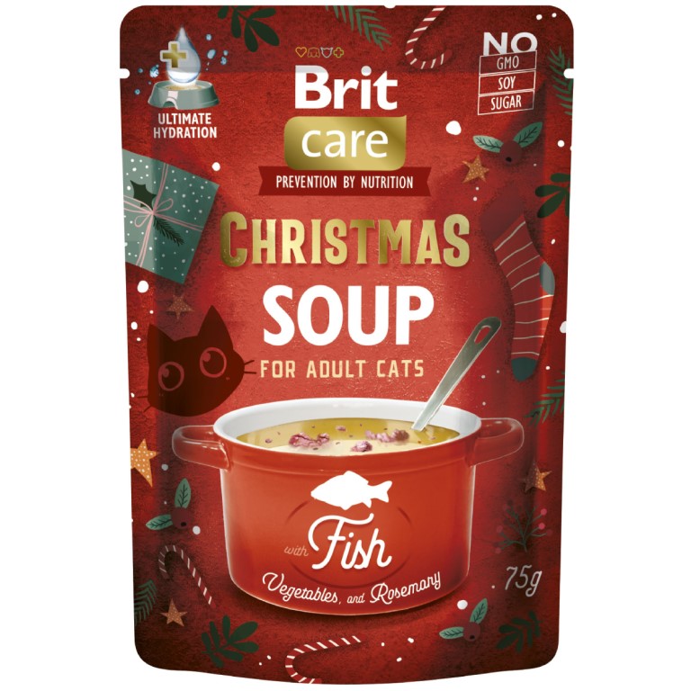 Kap. Brit Care vánoční pro kočky rybí polévka 75 g