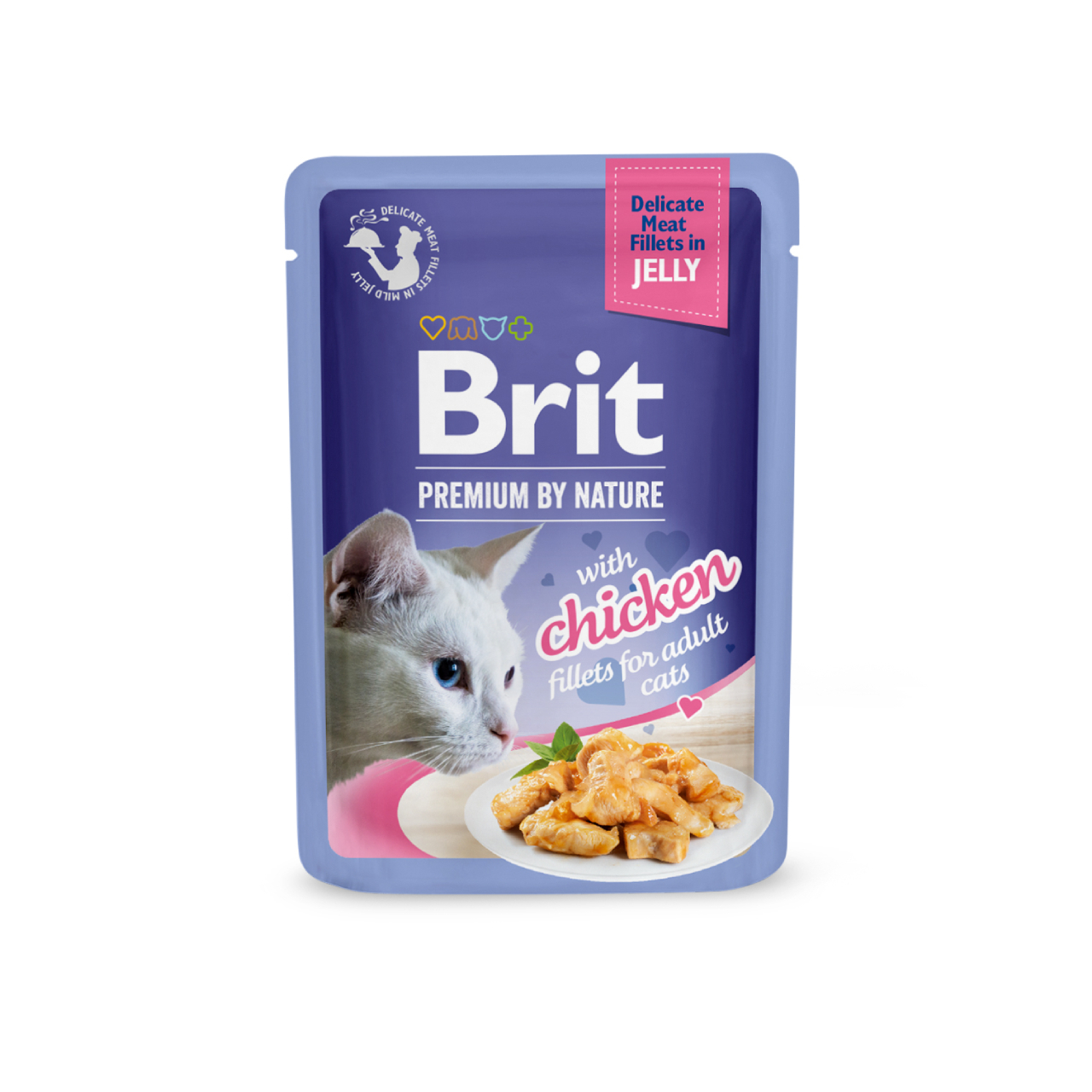 Kap. Brit Premium Cat Delicate Fillets in Jelly with Chicken 85 g