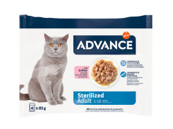 Kapsička Advance Cat Sterilized krůtí 4 x 85 g