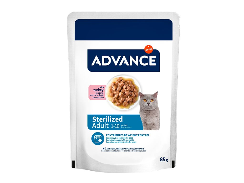 Kapsička Advance Cat Sterilized krůtí 85 g