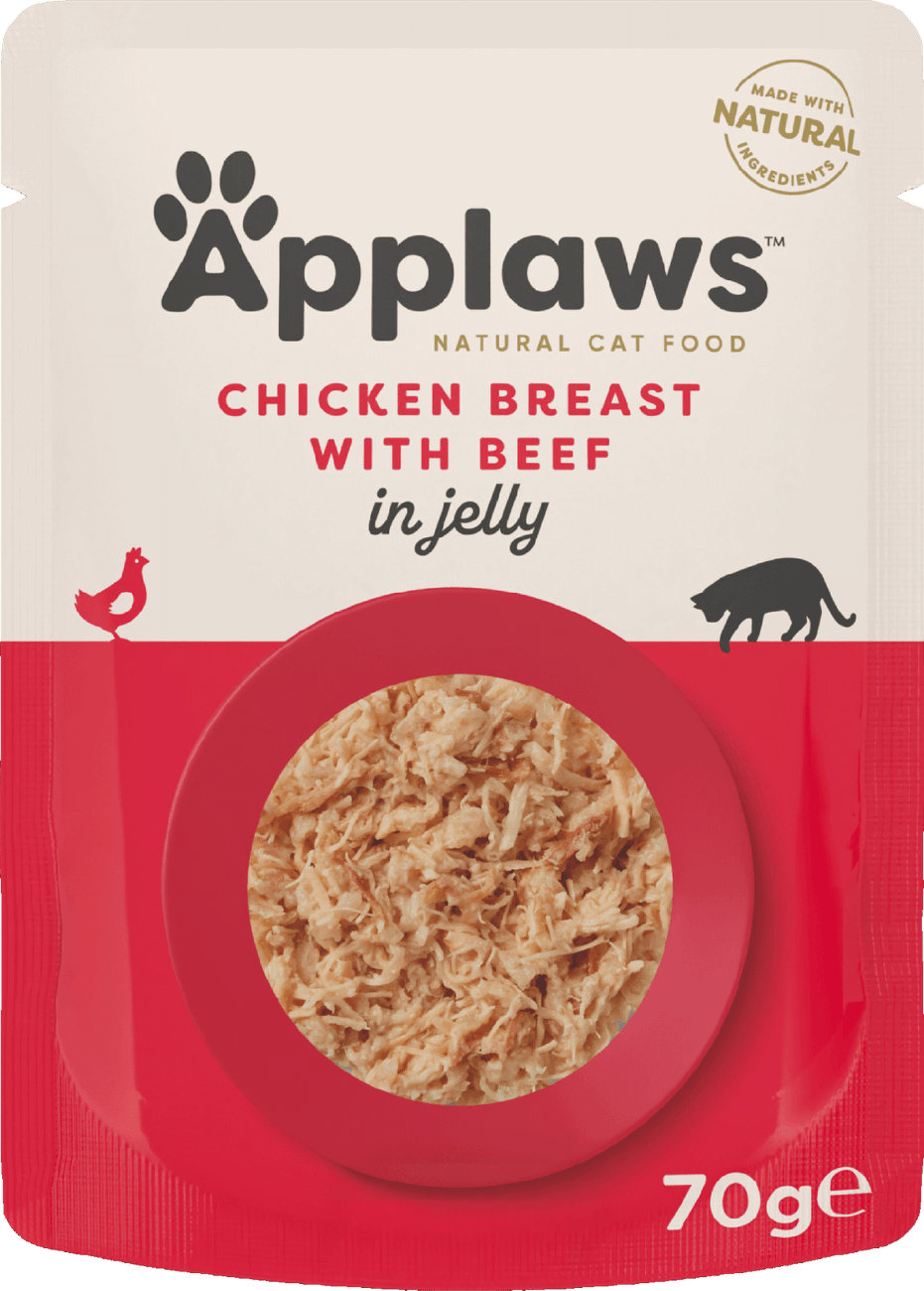 Kapsička Applaws cat kuře, hovězí v želé 70g