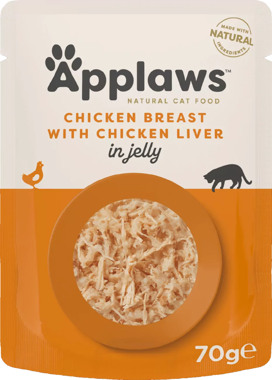 Kapsička Applaws cat kuře, játra v želé 70g