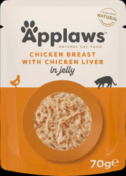 Kapsička Applaws cat kuře, játra v želé 70g