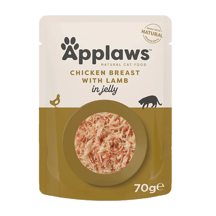 Kapsička Applaws cat kuře, jehně v želé 70g