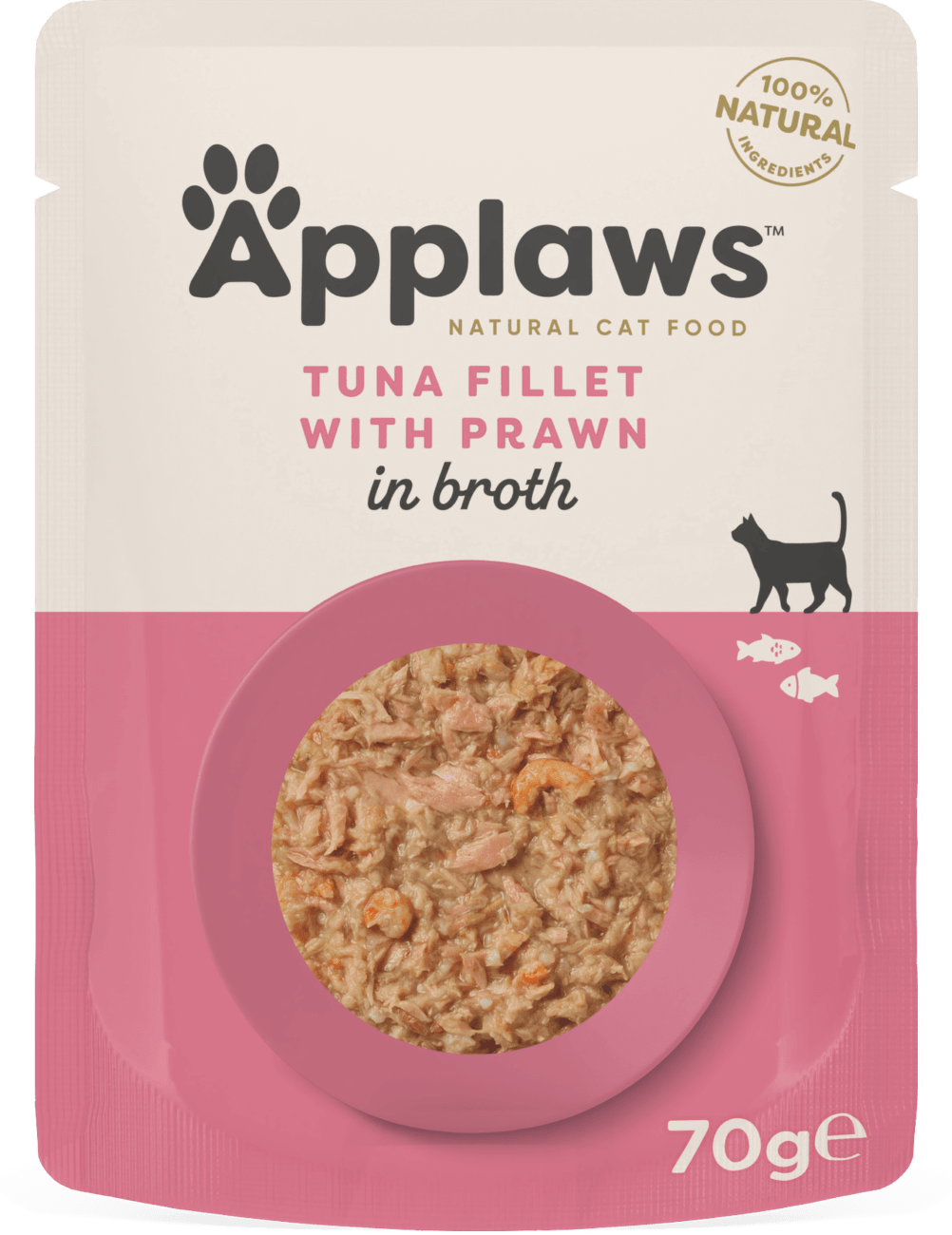 Kapsička Applaws Cat tuňák, krevety 70g