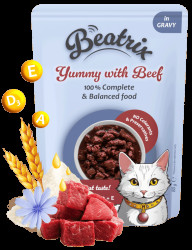 Kapsička Beatrix Adult Cat s hovězím 85g