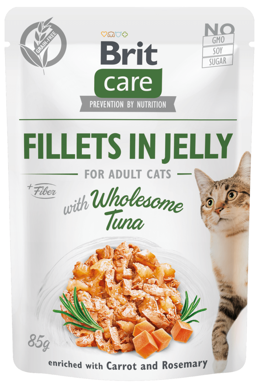 Kapsička Brit Care Cat Fillets in Jelly with Wholesome Tuna 85g