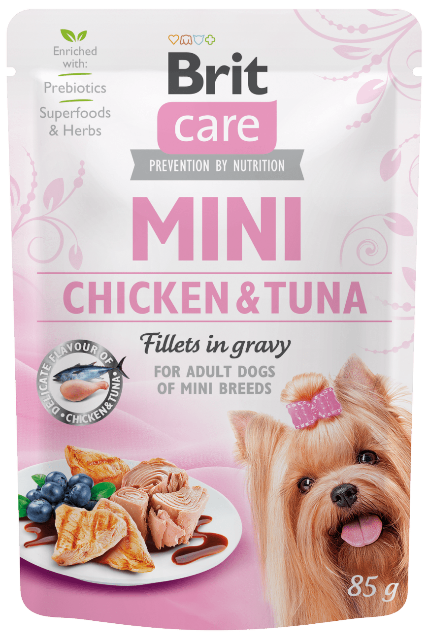 Kapsička Brit Care Mini Chicken & Tuna fillets in gravy 85g
