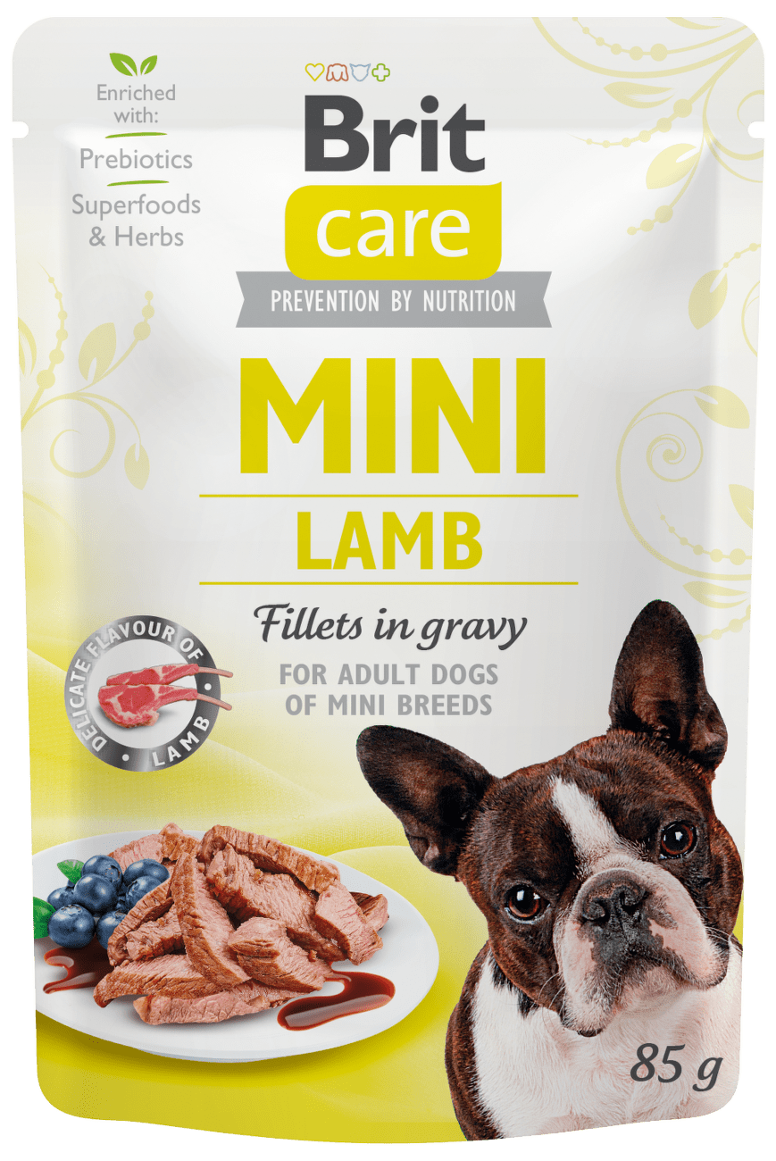 Kapsička Brit Care Mini Lamb fillets in gravy 85g