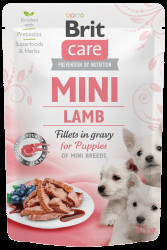 Kapsička Brit Care Mini Puppy Lamb fillets in gravy 85g