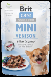 Kapsička Brit Care Mini Venison fillets in gravy 85g