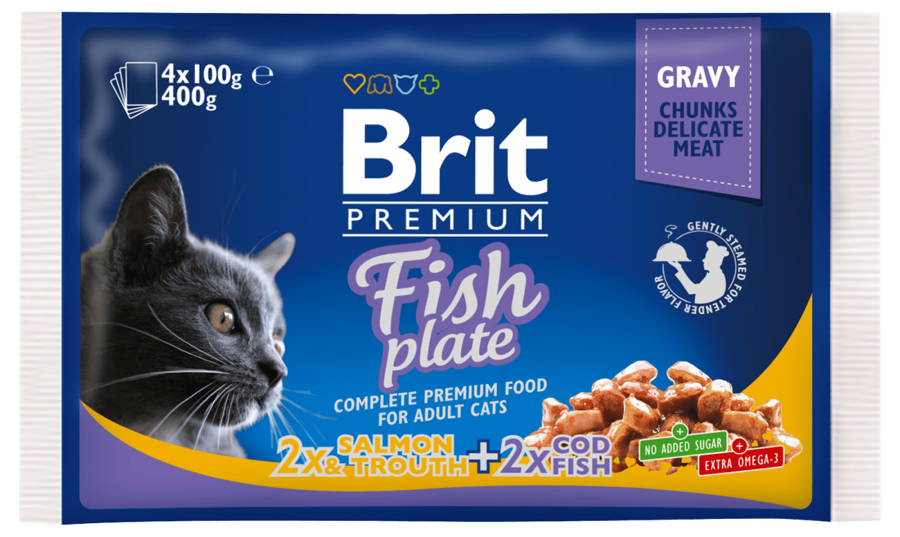 Kapsička Brit Premium Cat Fish Multipack 4x100g