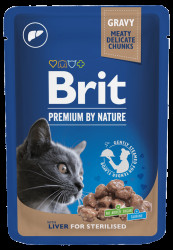 Kapsička Brit Premium Sterilised Liver 100g