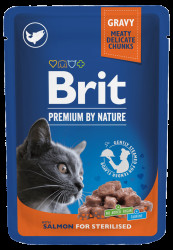 Kapsička Brit Premium Sterilised Salmon 100g