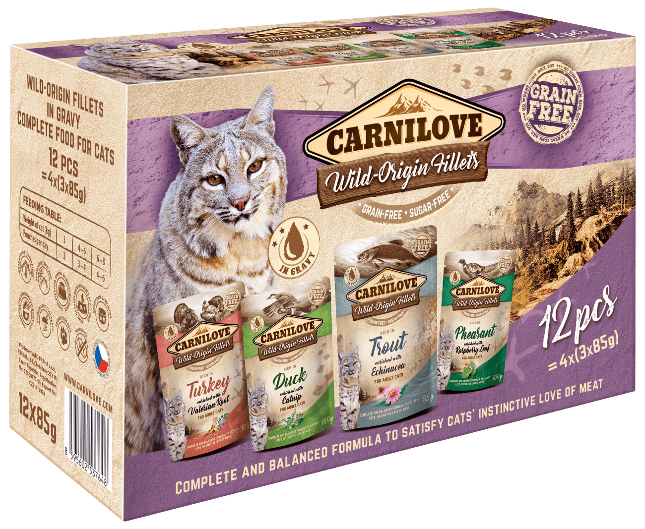 Kapsička Carnilove Cat Multipack 12x85g