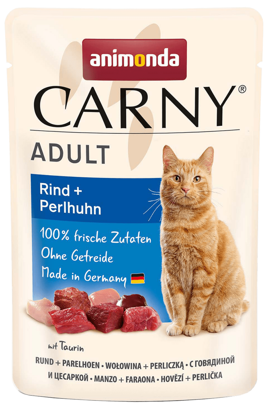 Kapsička Carny Adult hovězí a perlička 85g