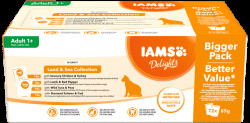 Kapsička Iams Delights mořské a suchozem. maso v omáčce multipack 72x85g