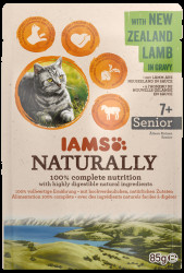 Kapsička IAMS Naturally Senior jehněčí v omáčce 85g