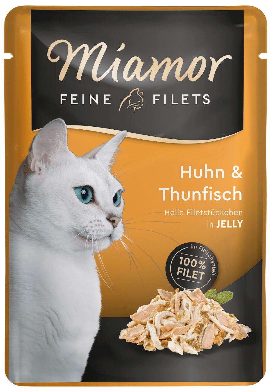 Kapsička MIAMOR Feine Filets kuře + tuňák v želé 100g