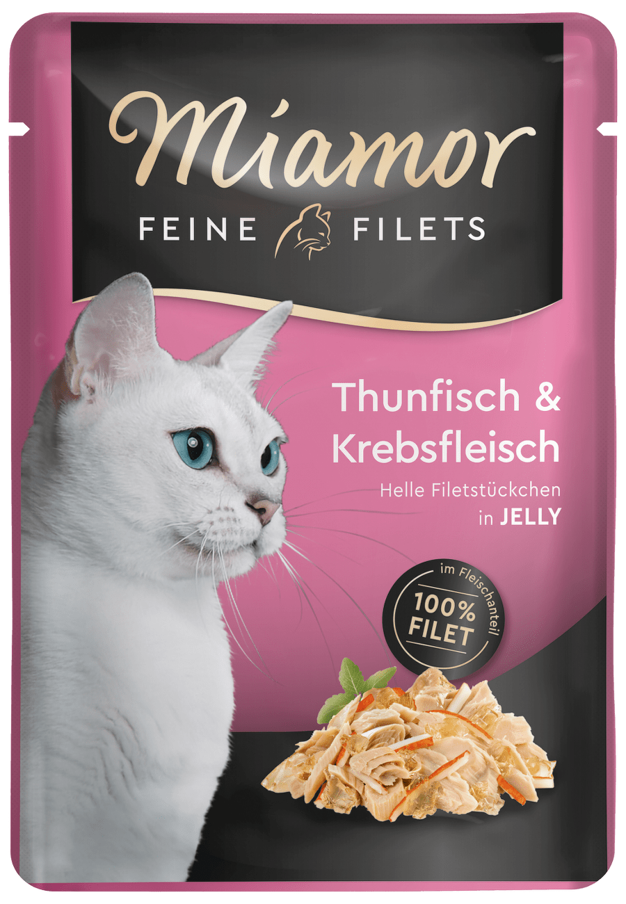 Kapsička MIAMOR Feine Filets tuňák + krab v želé 100g