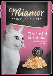 Kapsička MIAMOR Feine Filets tuňák + krab v želé 100g