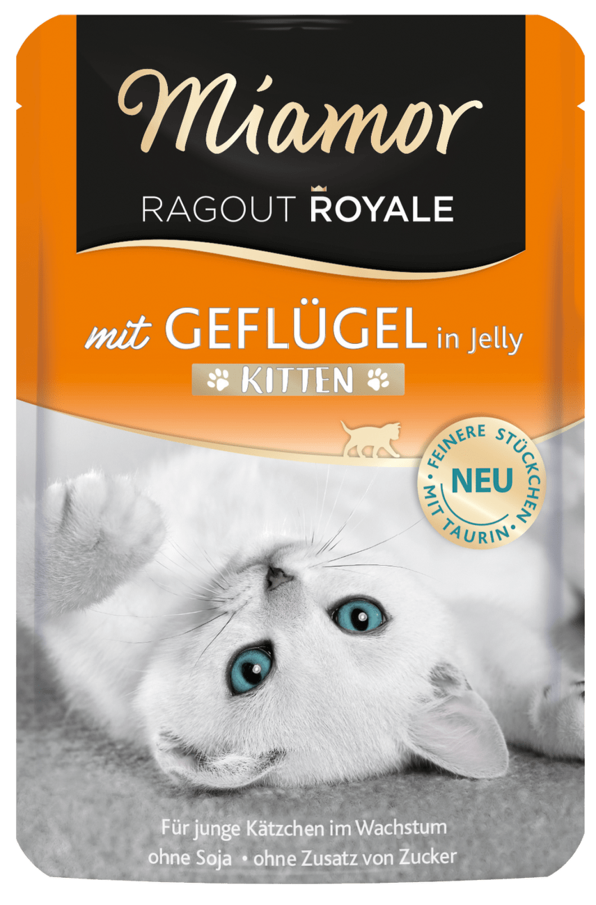 Kapsička MIAMOR Ragout Royale kitten drůbeží v želé 100g