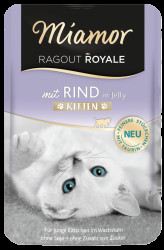 Kapsička MIAMOR Ragout Royale kitten hovězí v želé 100g
