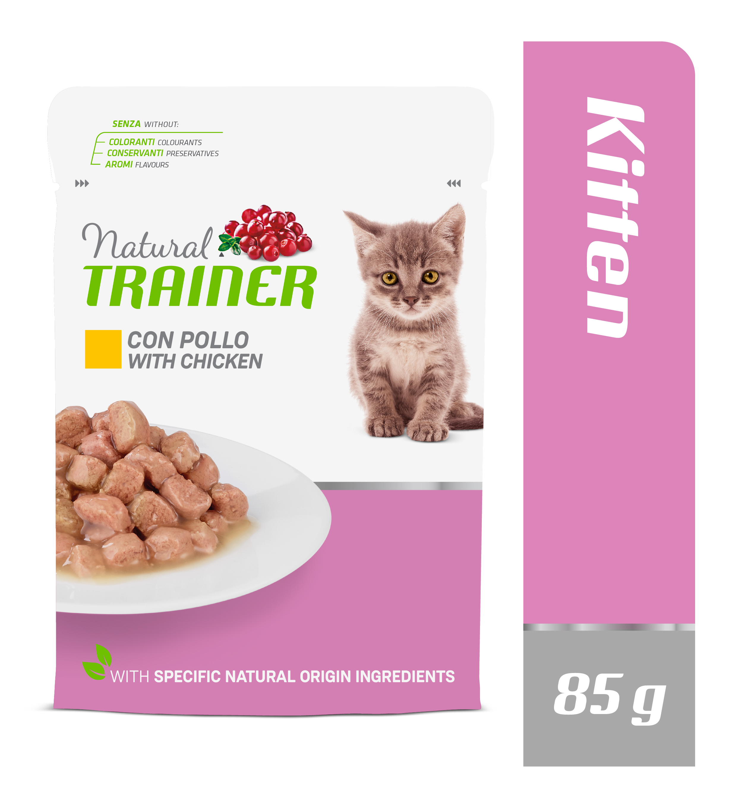 Kapsička Natural Trainer Cat K&Y kuře 85 g