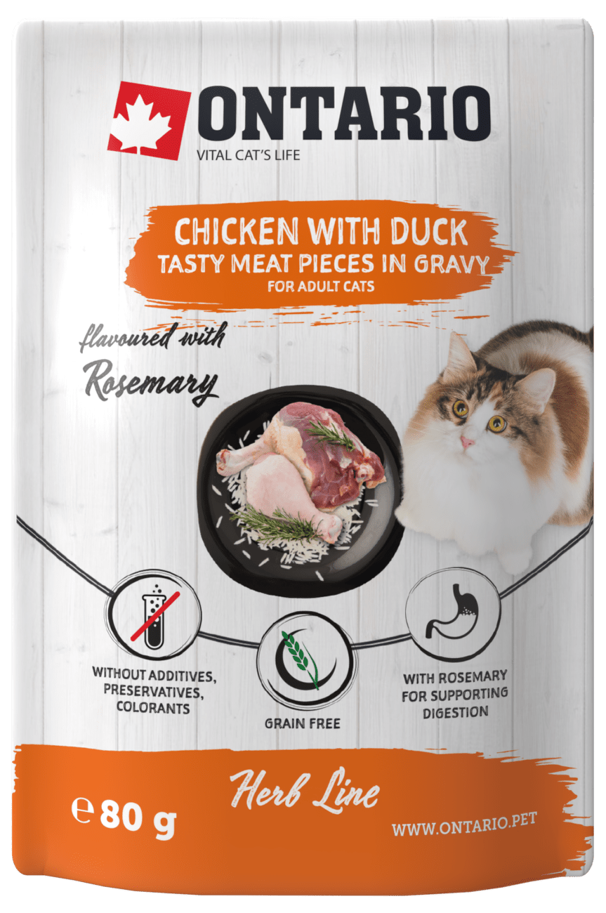 Kapsička Ontario Herb Chicken with Duck 80g