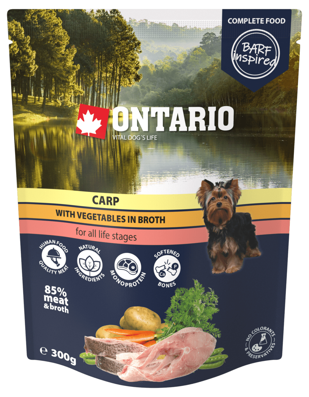 Kapsička Ontario kapr se zeleninou ve vývaru 300g