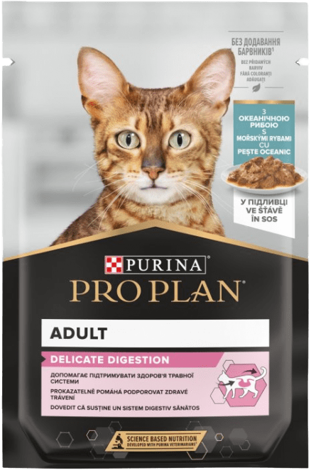 Kapsička Pro Plan Cat Delicate mořské ryby 85g